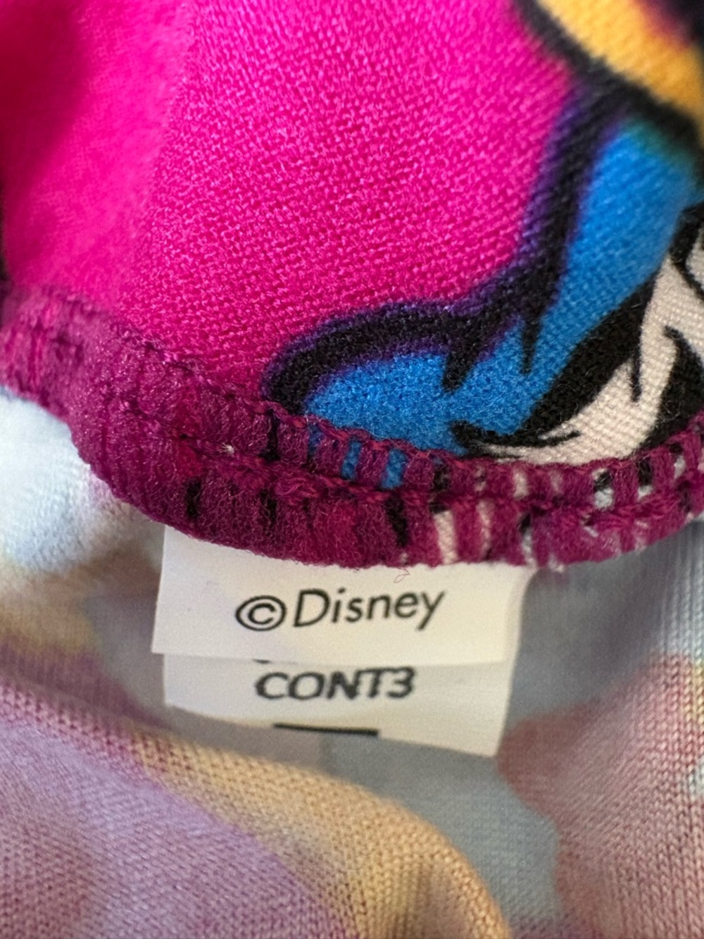LuLaRoe Magenta Donald Duck Cartoon Leggings - Picture 4 of 5